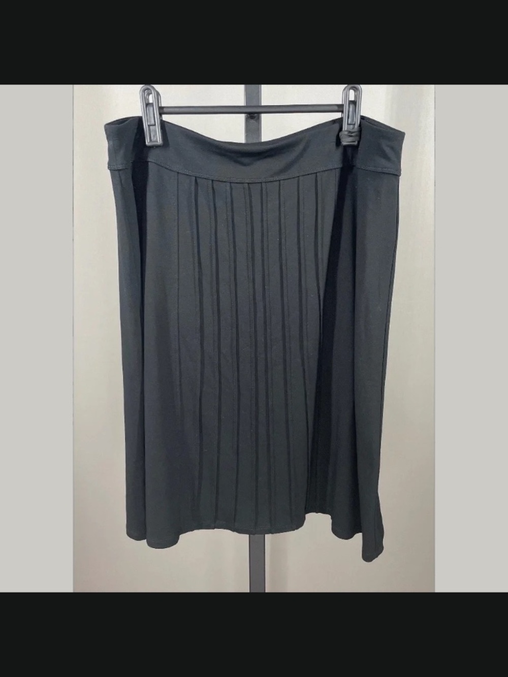 NEW J Jill Skirt Womens Medium petite black pleated a line preppy casual
